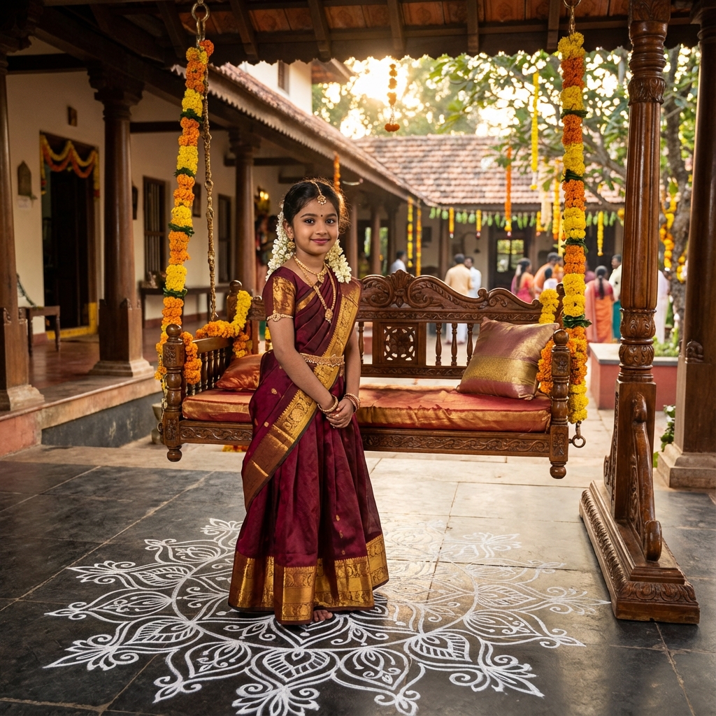 Elegant Puberty Function Makeup Tambaram