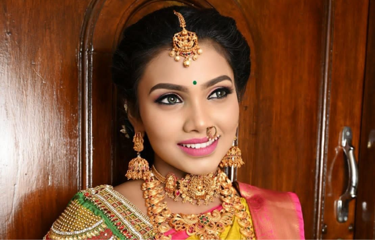 Elegant Traditional Bridal Makeup Perambur
